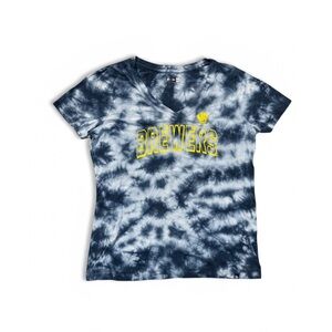 New Era Blue Tie-Dye Wisconsin Milwaukee brewers T-Shirt